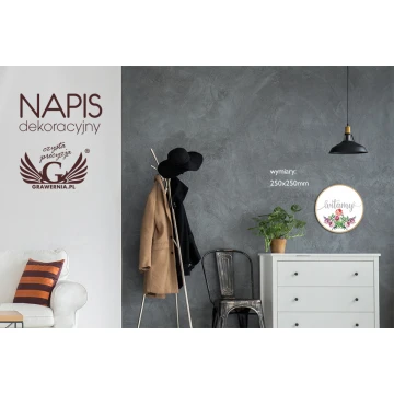 Napis dekoracyjny - witamy - kolorowy druk UV - NAP012
