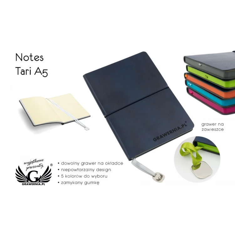 Notes Tari A5, 80 kartek - z Twoim grawerem - NOT006