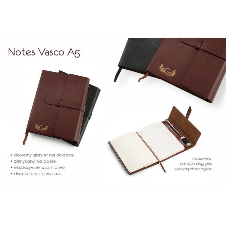 Notes VASCO A5, 80 kartek - z Twoim grawerem