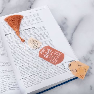 Nowy dzień, nowy rozdział - motywująca zakładka do książki - ZAK006