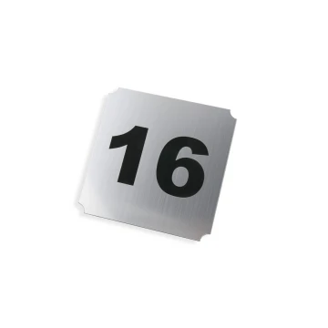 Numeracja drzwi - laminat złoty lub srebrny - wym.120x120mm - ND029