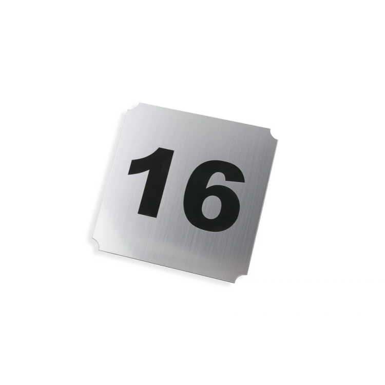 Numeracja drzwi - laminat złoty lub srebrny - wym.120x120mm - ND029