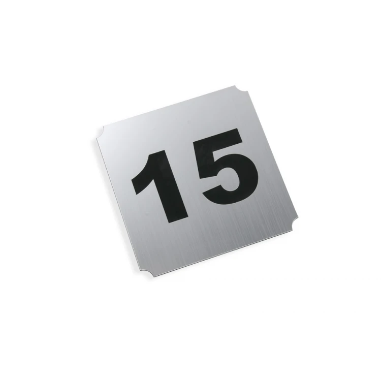 Numeracja drzwi - laminat złoty lub srebrny - wym.120x120mm - ND029