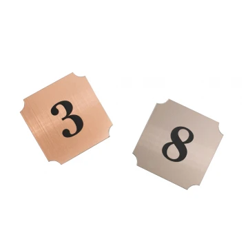 Numeracja drzwi - miedziany lub caffe latte - ND017 - wym. 50x50mm