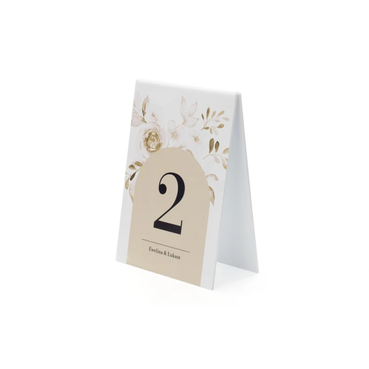 Numeracja na stoliki weselne - wys. 20,5cm - NS008