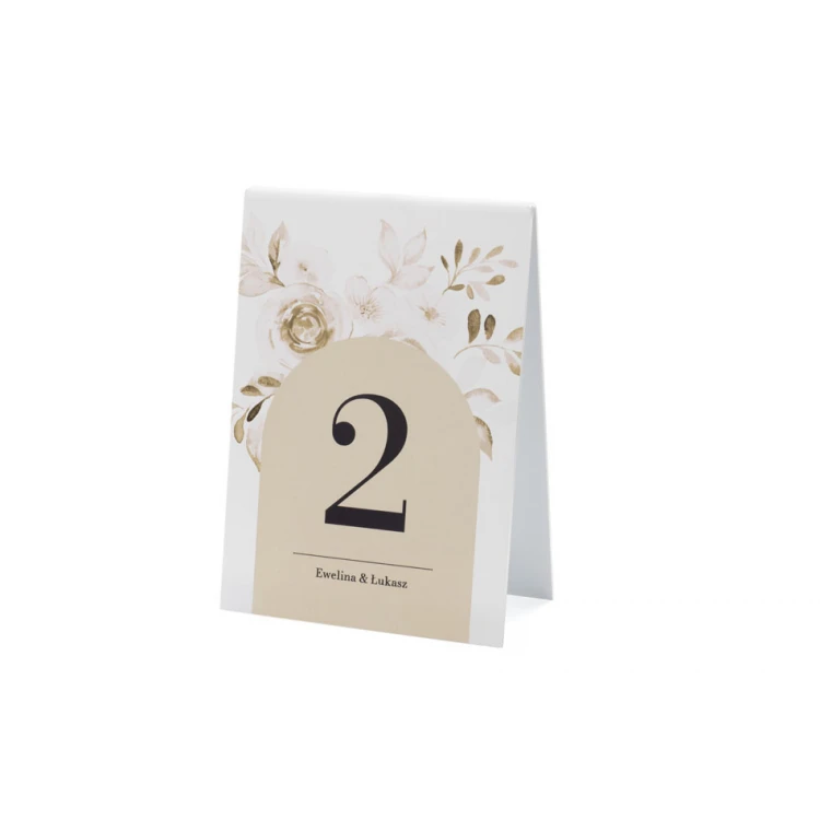 Numeracja na stoliki weselne - wys. 20,5cm - NS008