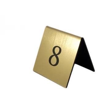 Numeracja na stoliki - wzór NS004 GOLD