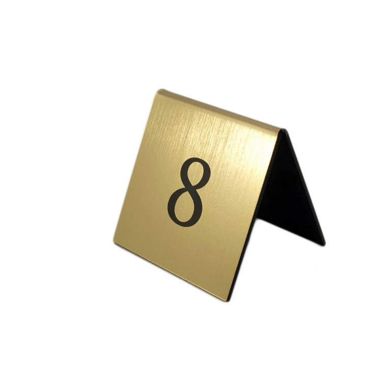 Numeracja na stoliki - wzór NS004 GOLD