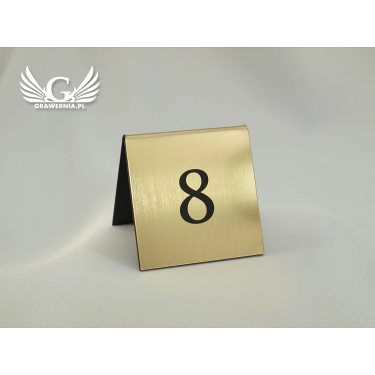 Numeracja na stoliki - wzór NS004 GOLD