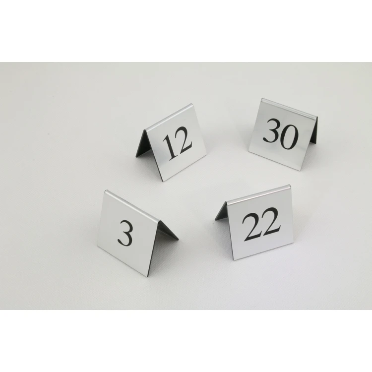 Numeracja na stoliki - wzór NS004 SILVER
