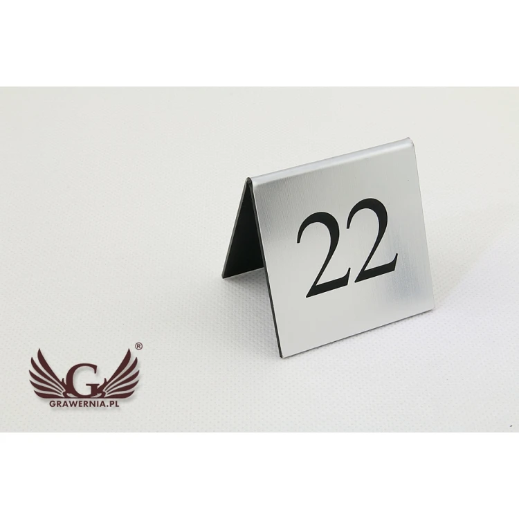 Numeracja na stoliki - wzór NS004 SILVER