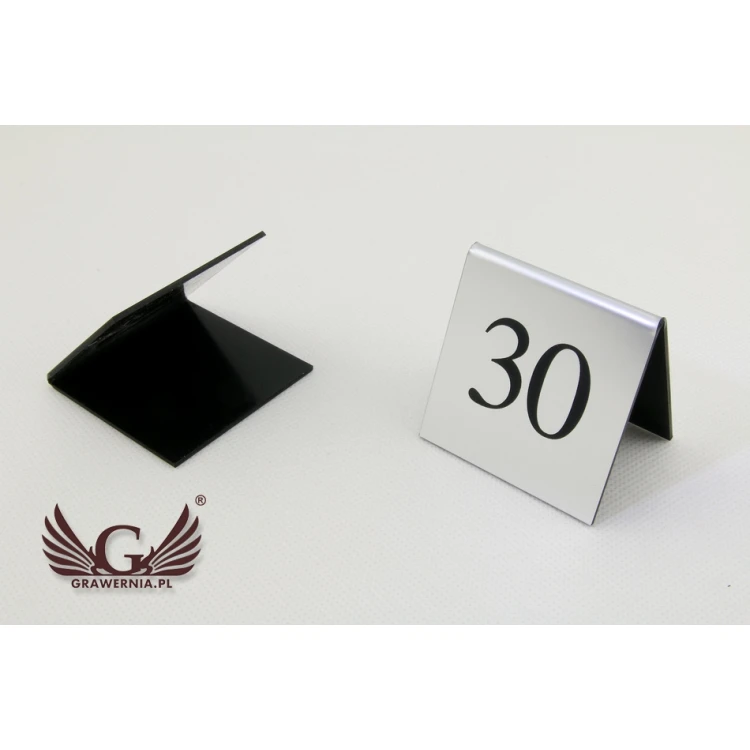 Numeracja na stoliki - wzór NS004 SILVER