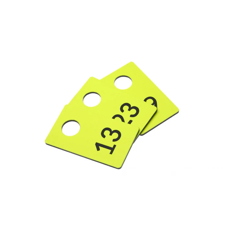Numerki do szatni grawerowane - PROSTOKĄT NEON - wym. 30x50mm - grubość 1.6mm - NSZ009