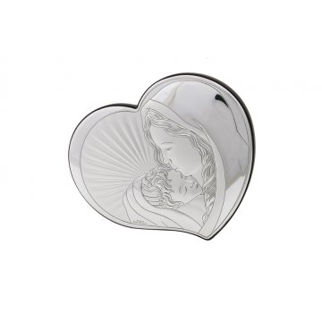 Obrazek Srebrny Matka Boska z dzieciątkiem wym. 14x12cm - 81295/3L