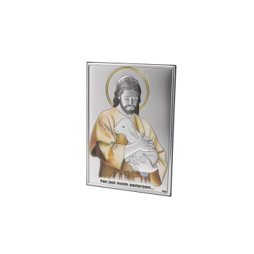 Obrazek srebrny Pan jest moim Pasterzem wym. 10x14cm - DS29/2C