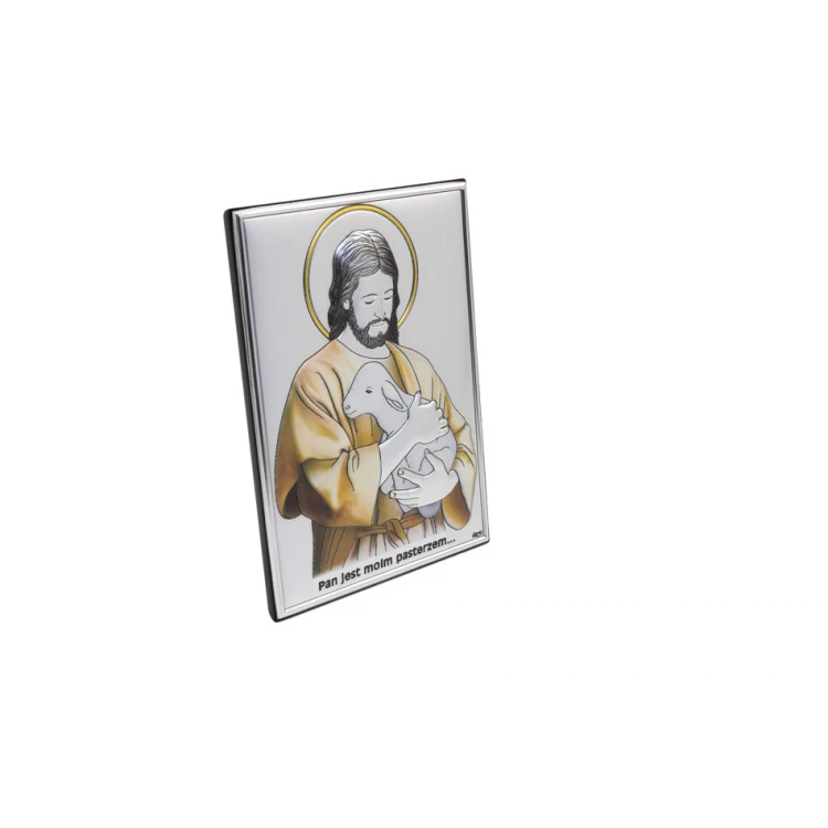 Obrazek srebrny Pan jest moim Pasterzem wym. 10x14cm - DS29/2C