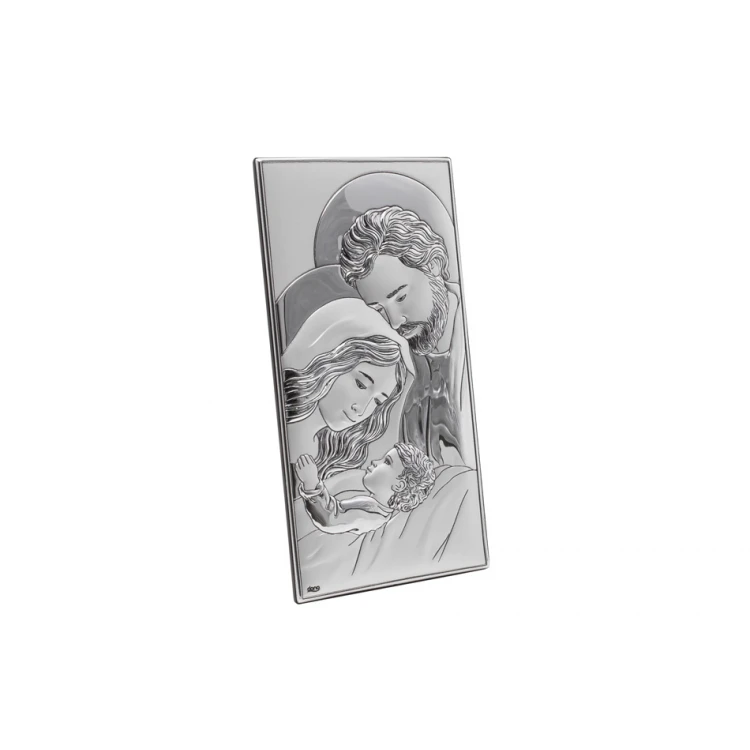 Obrazek Srebrny Święta Rodzina wym. 9,4x18,3cm - DS12/2X	
