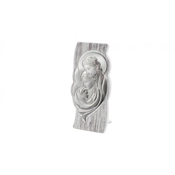 Obrazek Srebrny Święta Rodzina wym. 8,5x18,5cm - 6585/3S