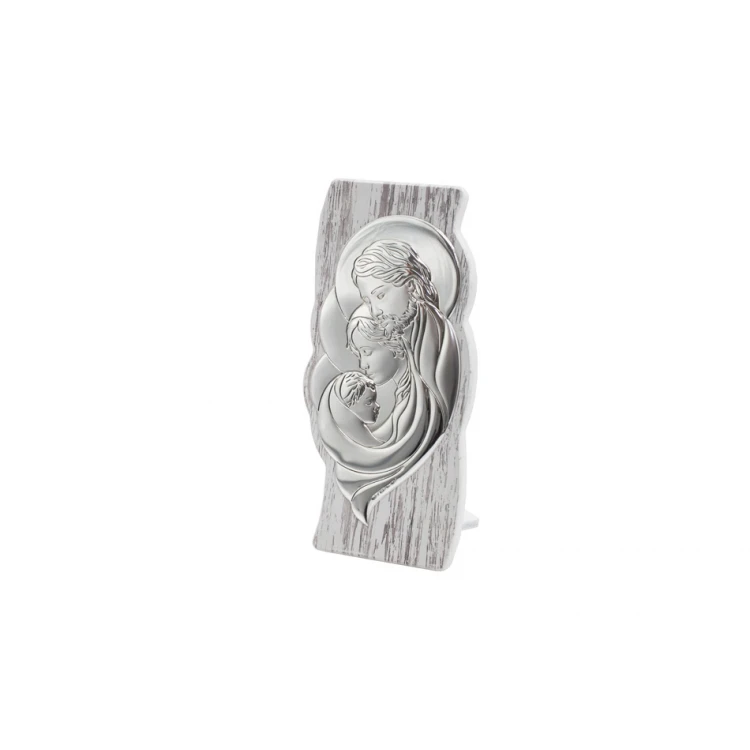 Obrazek Srebrny Święta Rodzina wym. 8,5x18,5cm - 6585/3S