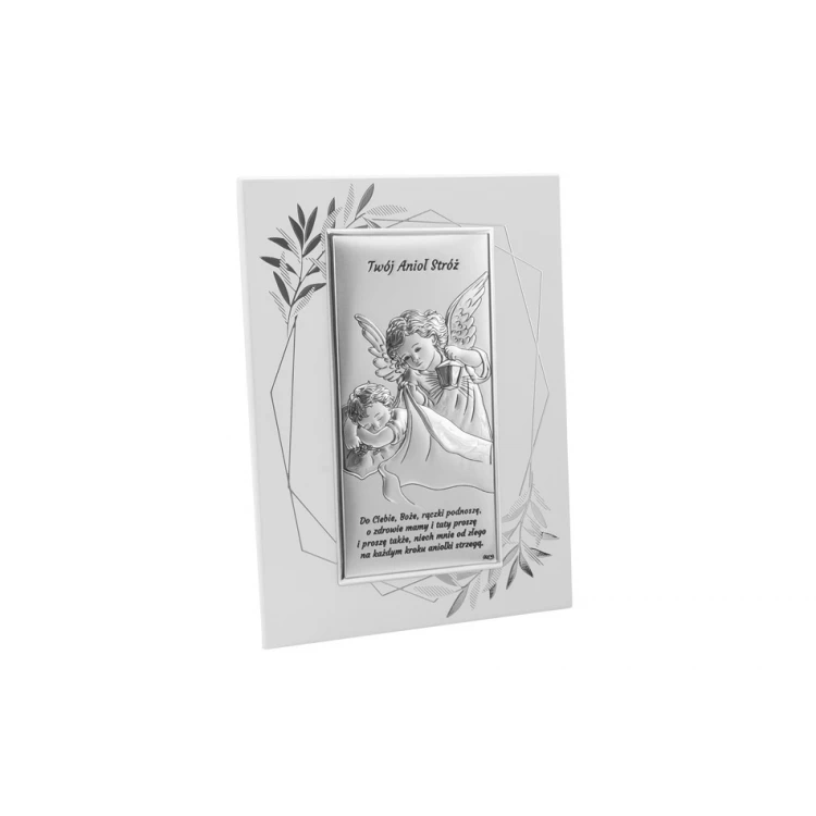 Obrazek srebrny Twój Anioł Stróż wym. 14,5x19,5cm - DS02FO/2 
