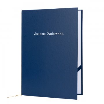 Okładka na dyplom Standard - niebieska - dowolny nadruk UV - ET053