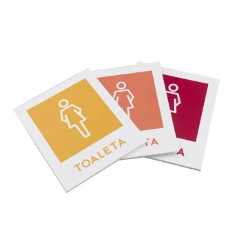Oznakowanie toalet - Druk UV - PVC 3mm - wym. 90x110mm - TT023