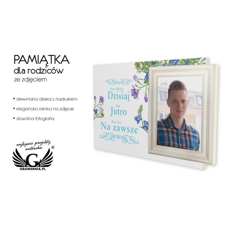 Pamiątka dla rodziców ze zdjęciem - PDR019