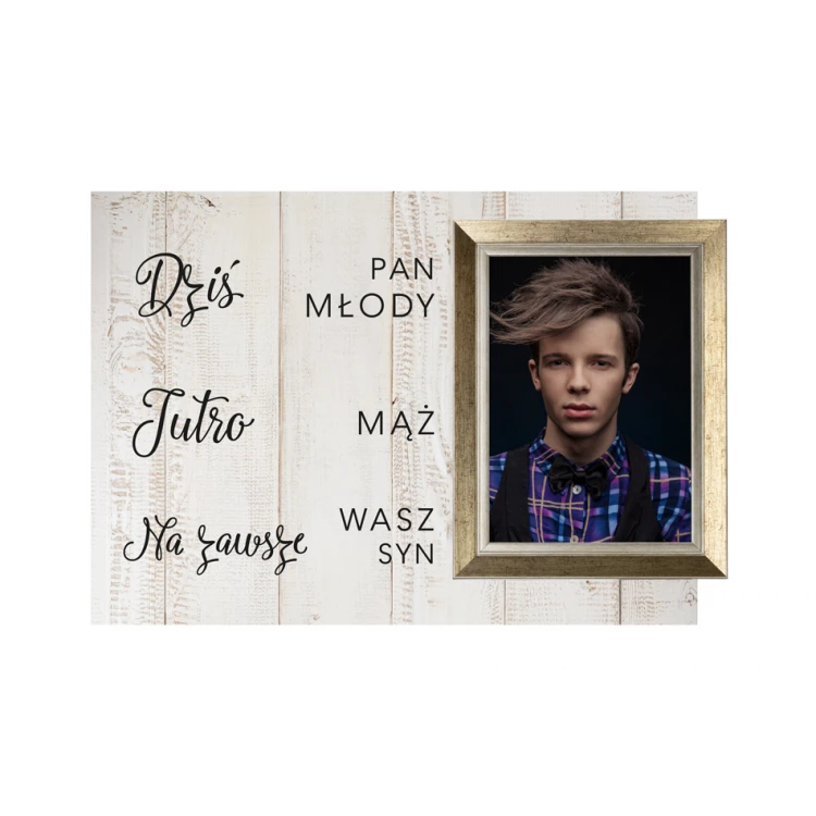 Pamiątka dla rodziców ze zdjęciem - PDR014