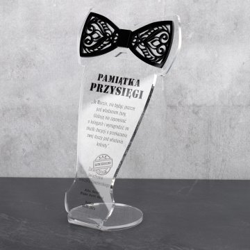 Pamiątka wieczoru kawalerskiego - Muszka - model DTA084 - wysokość 22 cm