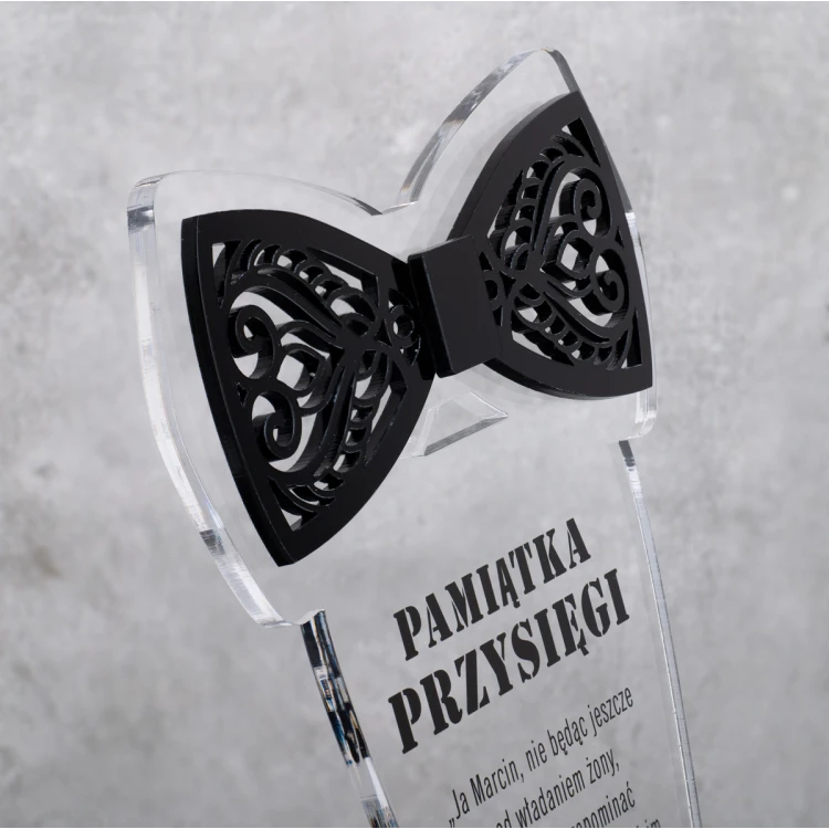 Pamiątka wieczoru kawalerskiego - Muszka - model DTA084 - wysokość 22 cm