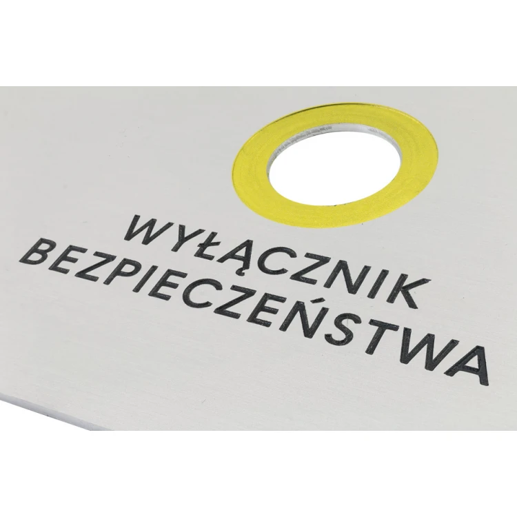 Panel czołowy do maszyn - srebrne aluminium anodowane - grubość: 2mm - PCZ025