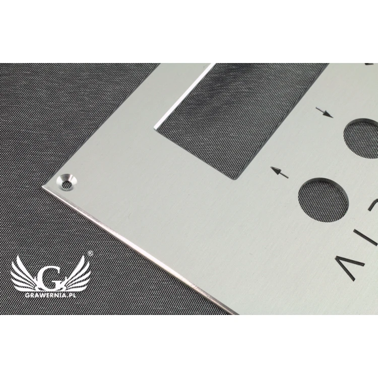 Panel czołowy z aluminium anodowanego wym. 100x160mm - gr. 2mm 
