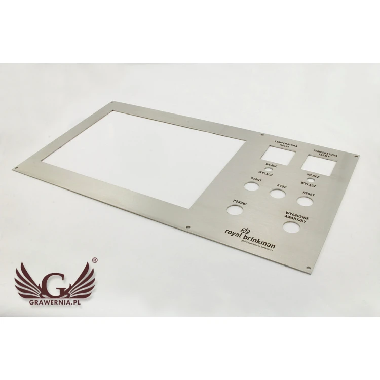 Panel stalowy o wymiarach 499x273mm - grubość: 2mm 