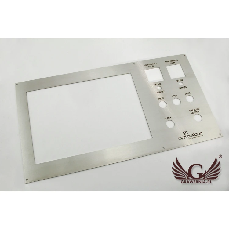 Panel stalowy o wymiarach 499x273mm - grubość: 2mm 
