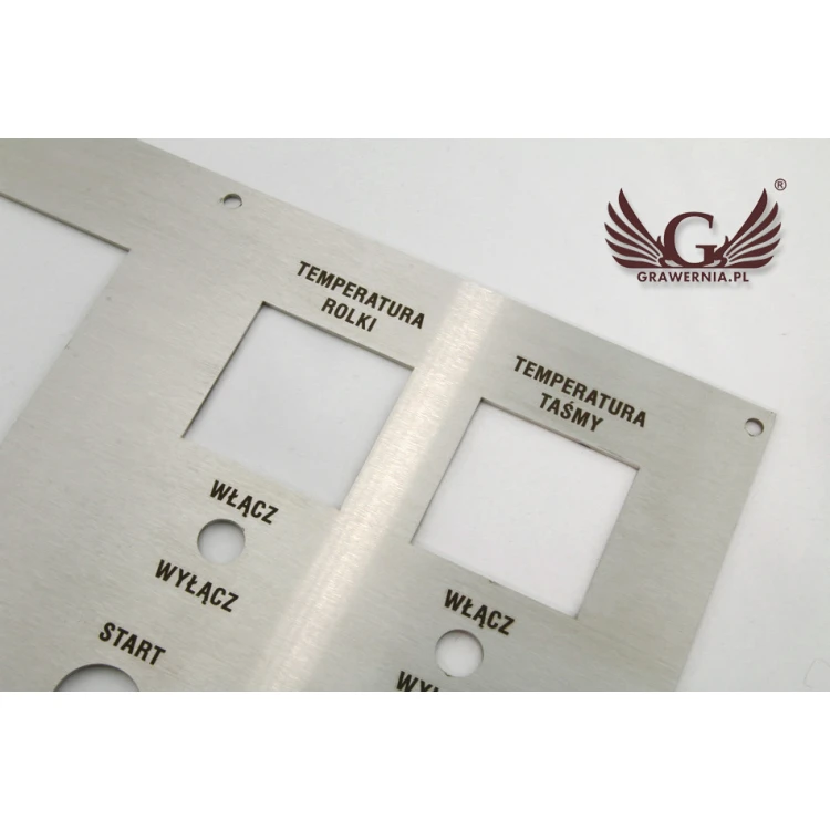 Panel stalowy o wymiarach 499x273mm - grubość: 2mm 