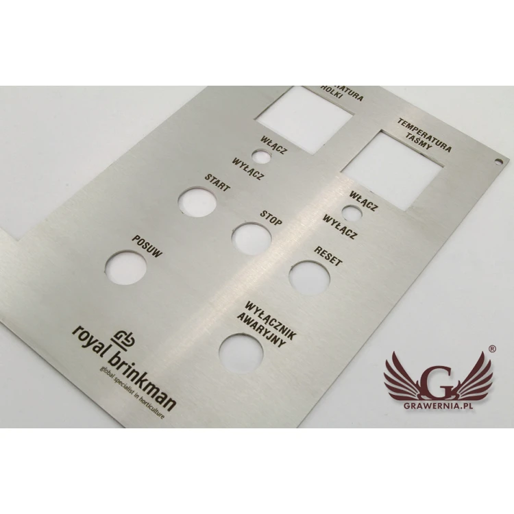 Panel stalowy o wymiarach 499x273mm - grubość: 2mm 