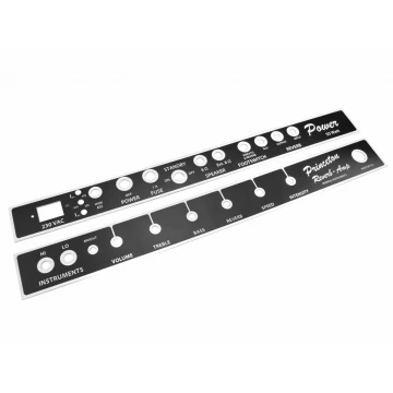 Panel wzmacniacza - BLACK - grubość: 1,6mm