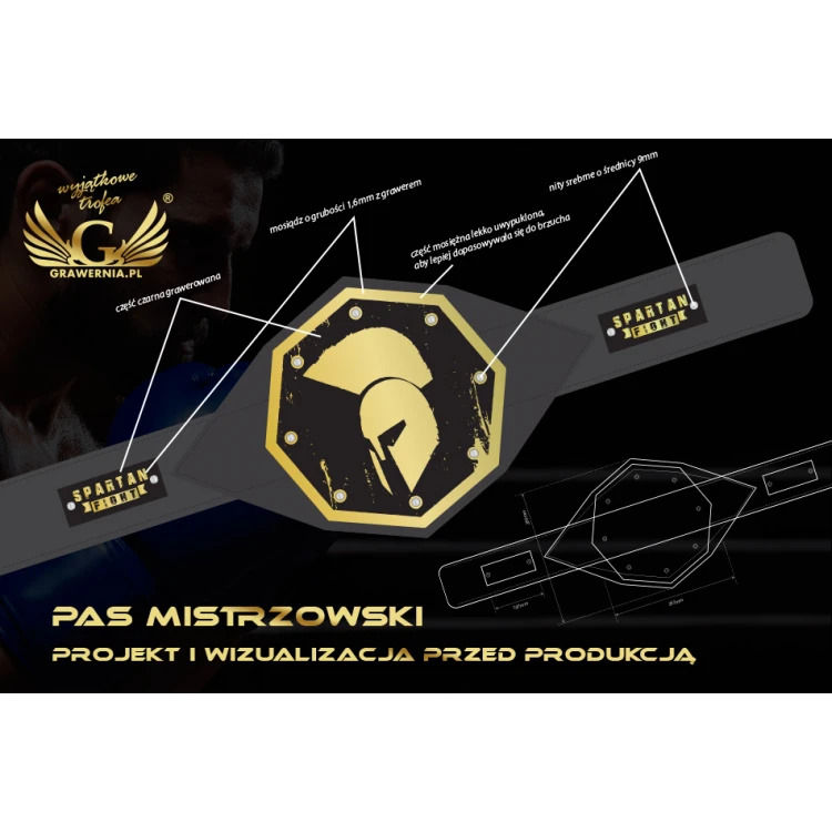 PAS MISTRZOWSKI CHAMPION MMA - P036 (CNC)
