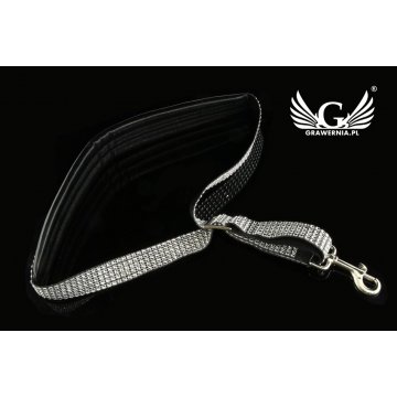 PASEK DO SAKSOFONU czarno-srebrny - model Black Beat - wersja Exclusive - PDS27