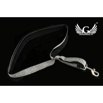 PASEK DO SAKSOFONU czarno-srebrny - model Black Beat - wersja Exclusive - PDS27
