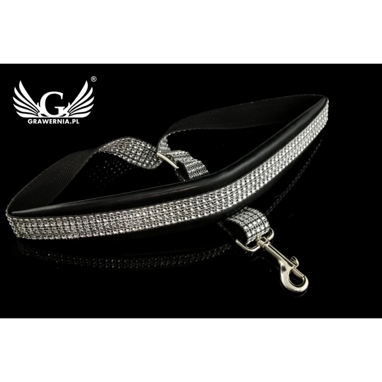 PASEK DO SAKSOFONU czarno-srebrny - model Black Beat - wersja Exclusive - PDS27