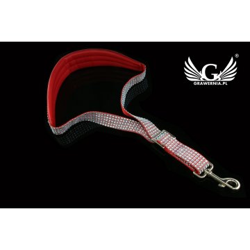 PASEK DO SAKSOFONU czerwono-srebrny - model Sweet Band - wersja Exclusive - PDS28