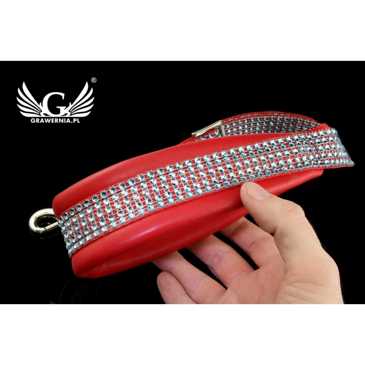 PASEK DO SAKSOFONU czerwono-srebrny - model Sweet Band - wersja Exclusive - PDS28