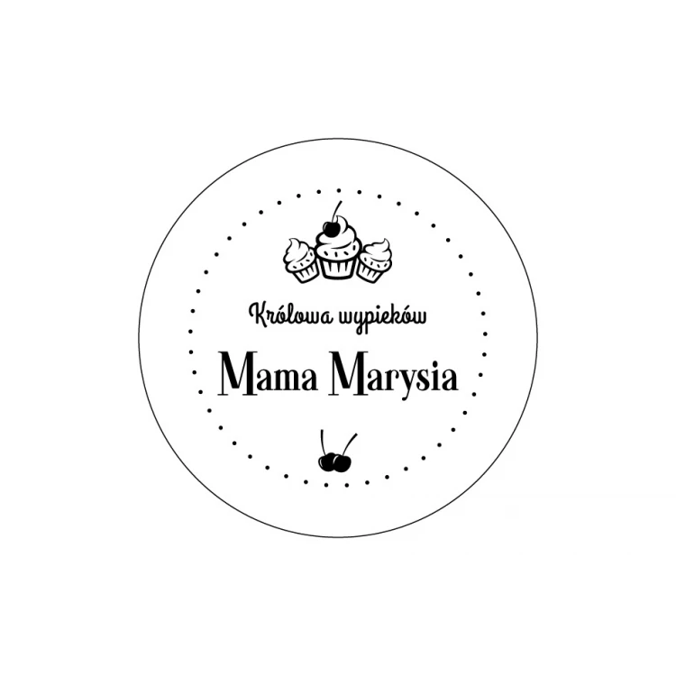 Patera szklana na tort z grawerem - Mama królowa wypieków - PAT023