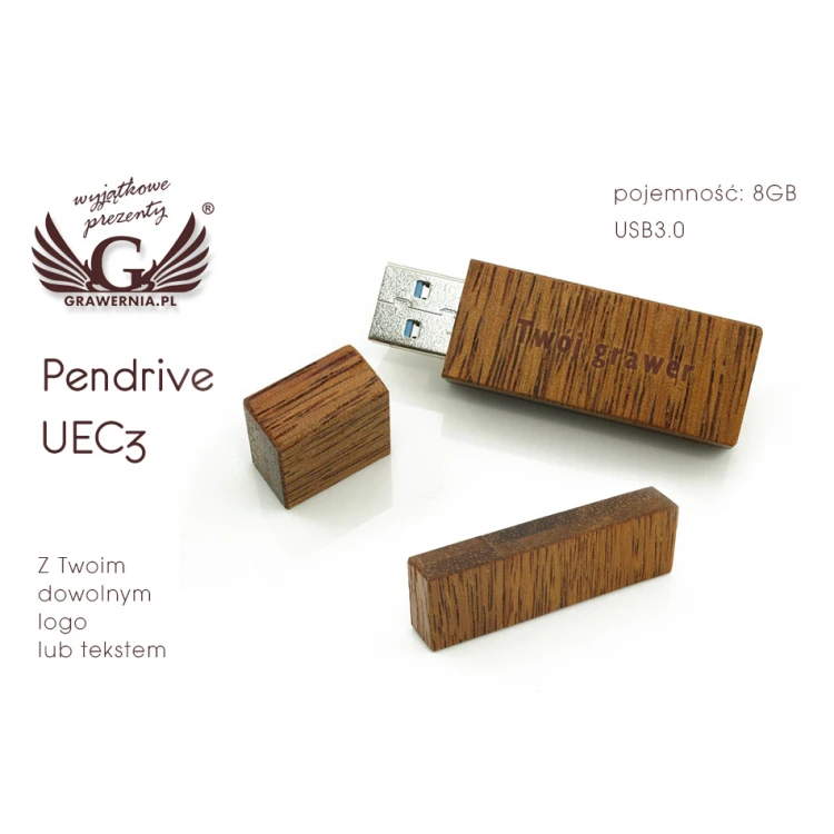 PENDRIVE GOODRAM UEC3 8GB USB 3.0 z Twoim dowolnym logo lub tekstem 