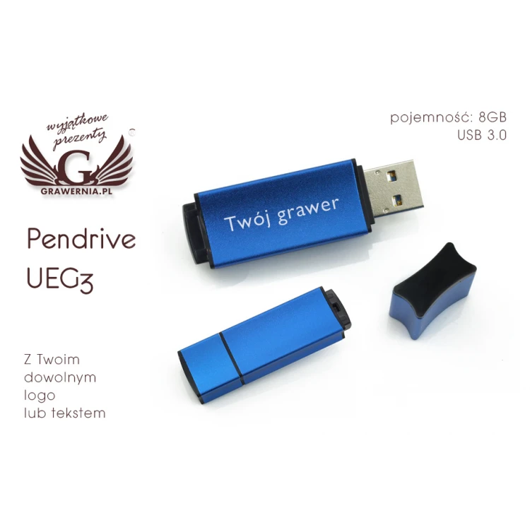 PENDRIVE GOODRAM UEG3 16GB USB 3.0 z Twoim dowolnym logo lub tekstem 