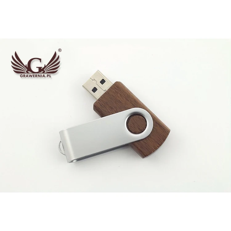 PENDRIVE Twister Walnut 8GB USB 2.0 z Twoim dowolnym logo lub tekstem 