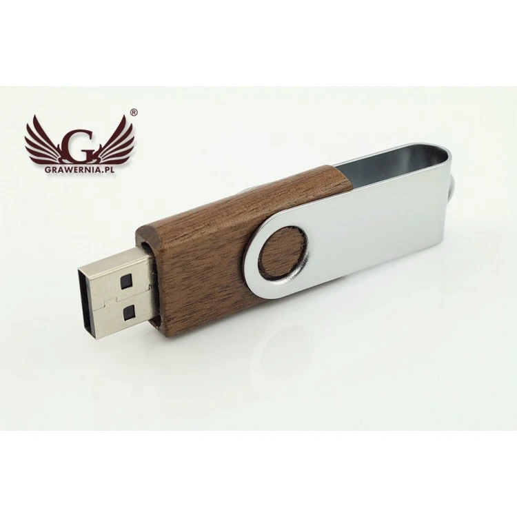 PENDRIVE Twister Walnut 8GB USB 2.0 z Twoim dowolnym logo lub tekstem 
