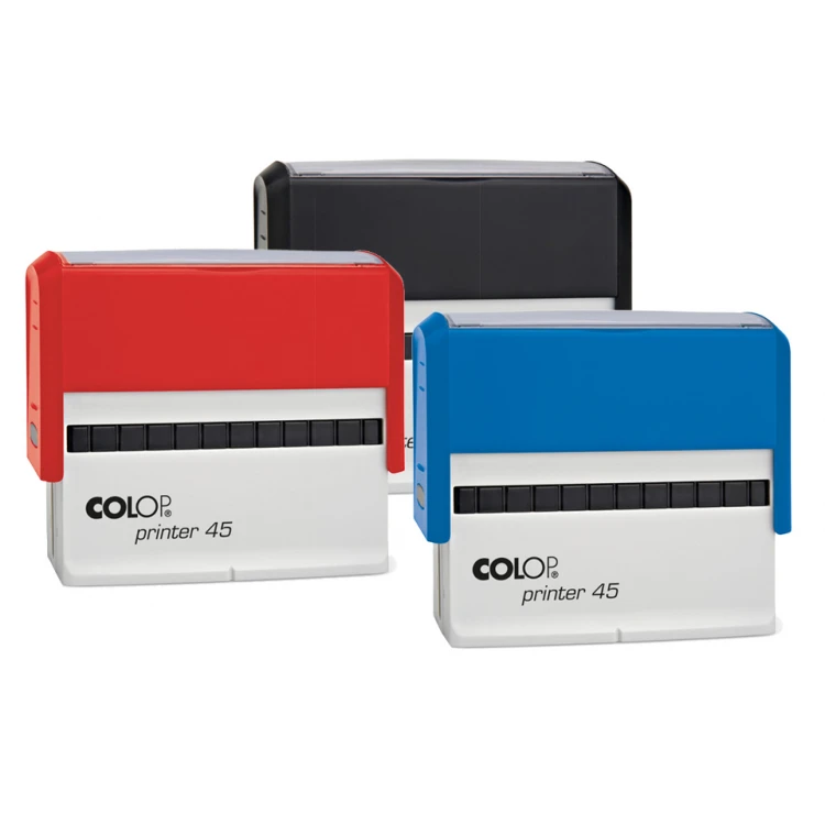 Pieczątka samotuszująca COLOP Printer 45 - wymiar płytki tekstowej: 82x25mm - COL060