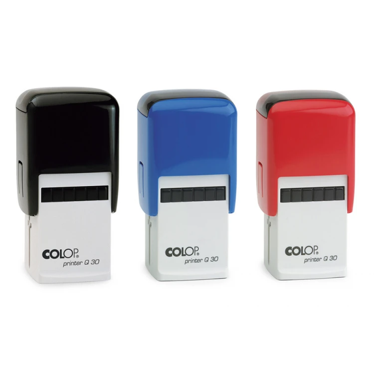 Pieczątka samotuszująca kwadratowa COLOP Printer Q30 - wymiar płytki tekstowej: 31x31mm - COL069
